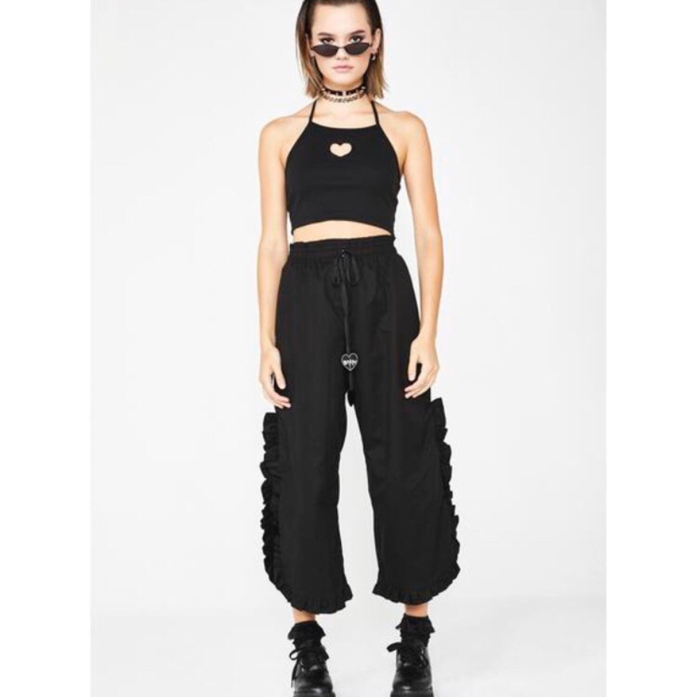 Morph8ne Daisy-ing Ruffle Side Pants